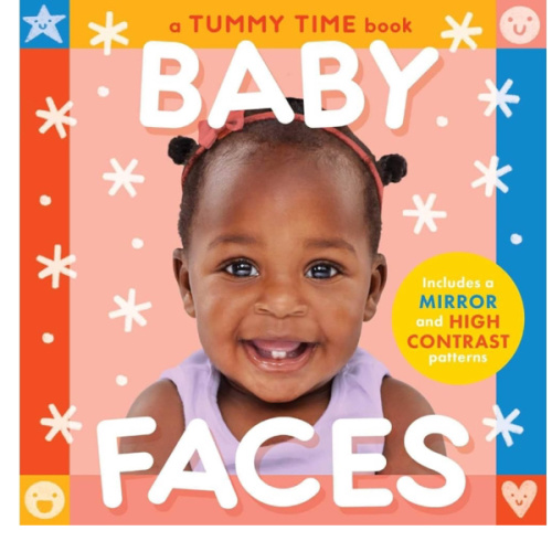 Baby Faces (A Tummy Time, High Contrast, Accordion Board Book with Mirror for infants) (Tummy Time Tales)