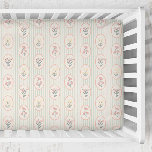 Crib Sheet | Garden Cameo