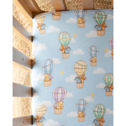 Bear In The Air Fitted Crib Sheet