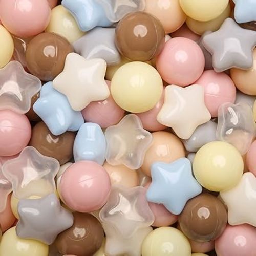 GOGOSO Ball Pits Balls for Toddlers Pack of 50 100 200 Plastics Shape Ball Non-Phthalate Non-BPA Non-Toxic 2.2-Inch Crush Proof Play Balls