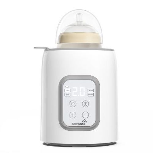 Grownsy 8-in-1 Baby Bottle Warmer, Fast 3-Min Heating, Temperature Control, BPA-Free, Breastmilk Thaw, Steam, Baby Food Heating, Timer
