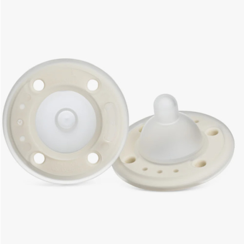 Breast-like design Ninni Pacifier Creme 2 Pack Encourages proper latch