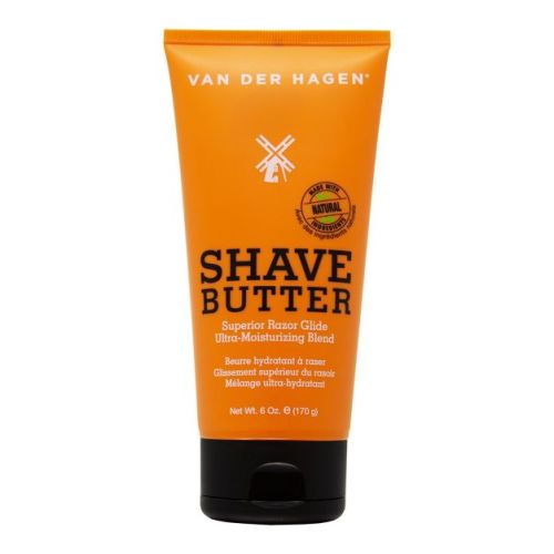 Van der Hagen Shave Butter - 6oz: Aluminum-Free, Paraben-Free, Coconut Scented, For All Hair Types