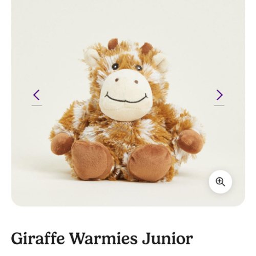 Giraffe Warmies Junior