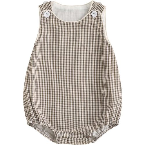Kuriozud Unisex Newborn Baby Boy Girl Summer Clothes Sleeveless Bubble Romper Jumpsuit Overall Shorts Infant Clothing