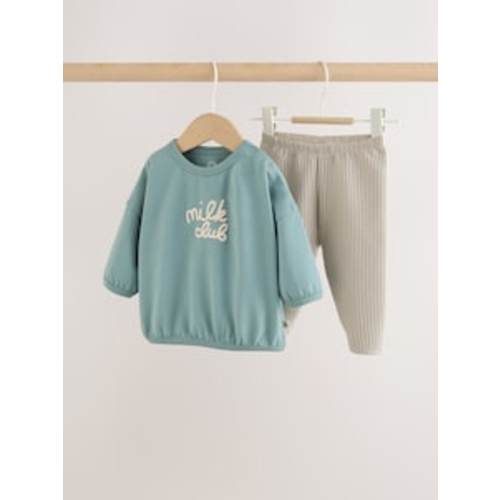 Buy Blue Milk Club Baby Sweatshirt and Leggings Set (0mths-3yrs) from Next USA