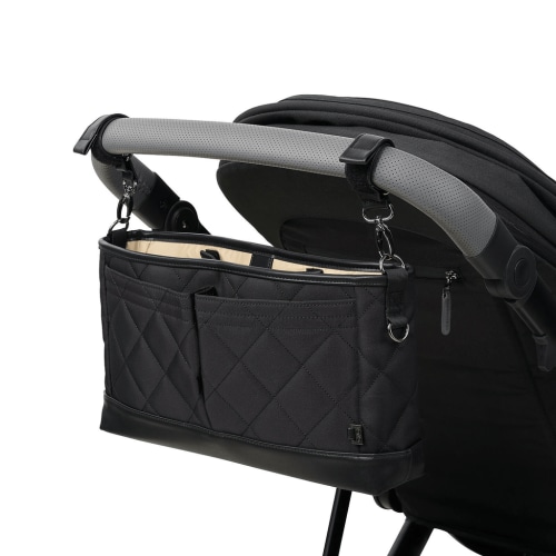 Signature Pram Caddy - Black Diamond Quilt Nylon
