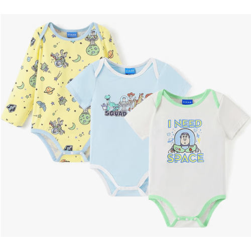 Disney Baby Viscose Made from Bamboo 3-Pack Bodysuits Set Newborn to Infant
