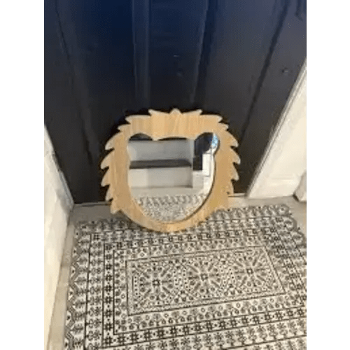 Lion Head Mirror for Nursery Or Kids Bedroom Wall Decor
