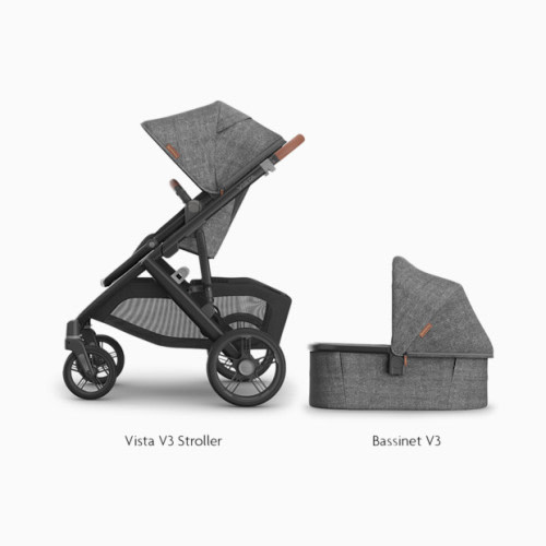 Vista V3 Stroller & V3 Bassinet Bundle - Greyson
