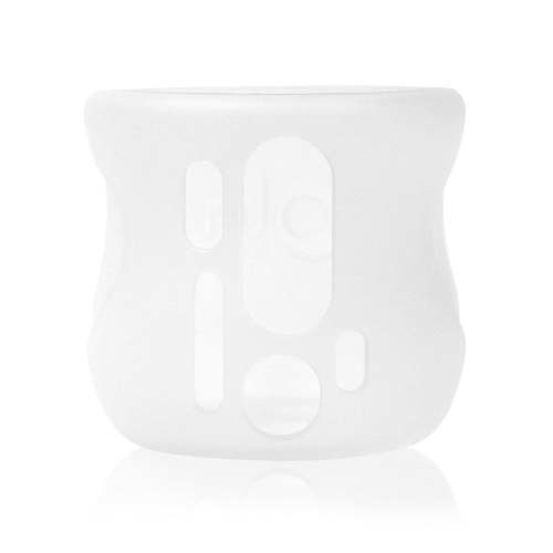 Olababy Silicone Sleeve for Avent Natural Glass Baby Bottles (4 oz, Translucent)