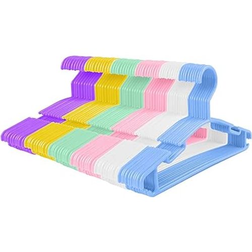 GoodtoU Kids Hangers Clothing Kids Plastic Hanger Bulk 60 Pack Toddler Clothes Hangers Infant Toddler Hanger for Closet