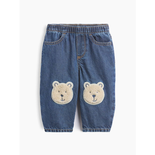 Baby Brannan Bear Patch Pull-On Jeans