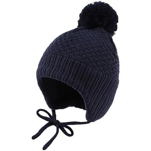 Baby Girl Winter Hats Pompom Infant Boys Beanie Knitted Kid Hat
