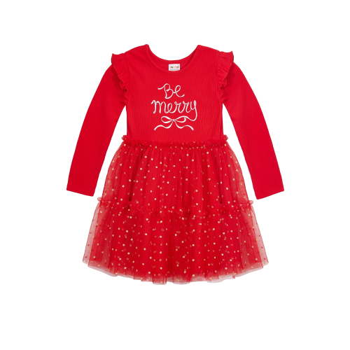 Joyful Moments Toddler Girls Be Merry Tutu Dress, Sizes 12M-5T