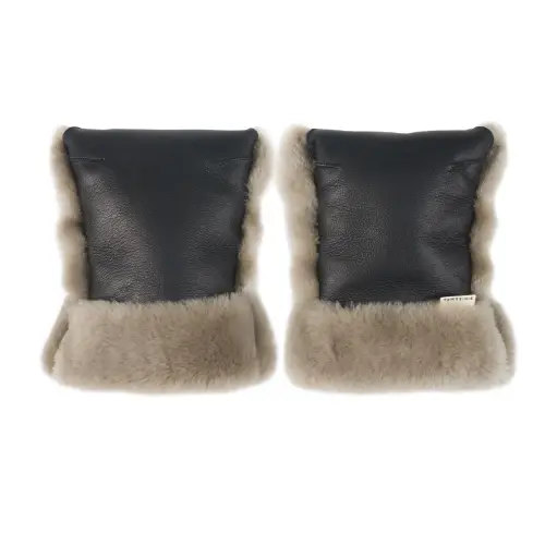 BINIBAMBA - Lambskin stroller mittens - Toast | Smallable