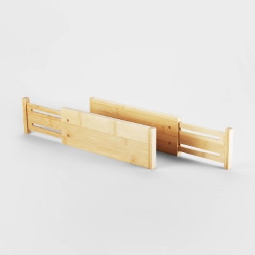 Set Of 2 Bamboo Expandable Drawer Dividers - Brightroom™