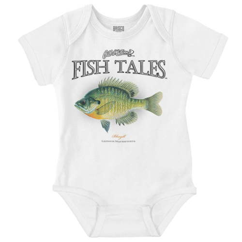 Gill McFinn Bluegill Fishing Fisher Romper Boys or Girls Infant Baby Brisco Brands 6M