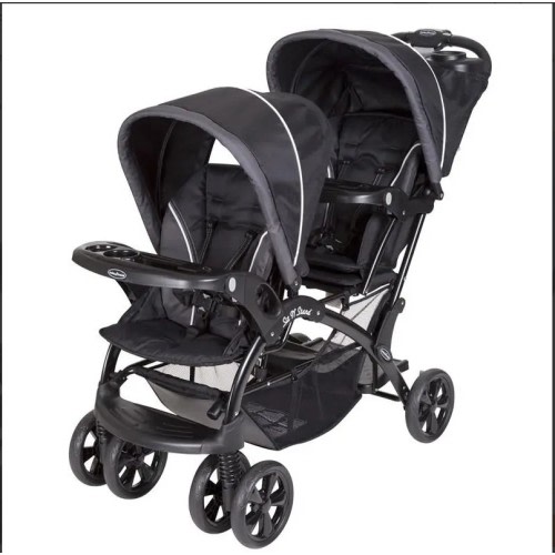 Baby Trend Sit N' Stand Double Stroller | Double Stroller with Multiple Modes for Babies to Toddlers