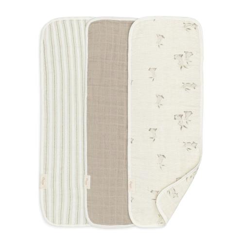 Avery Bunny Organic Cotton Burp Cloth (Set of 3)