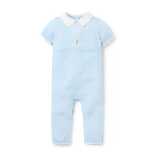 Baby Bundle Blue Baby Bunny Collared One-Piece by Janie and Jack