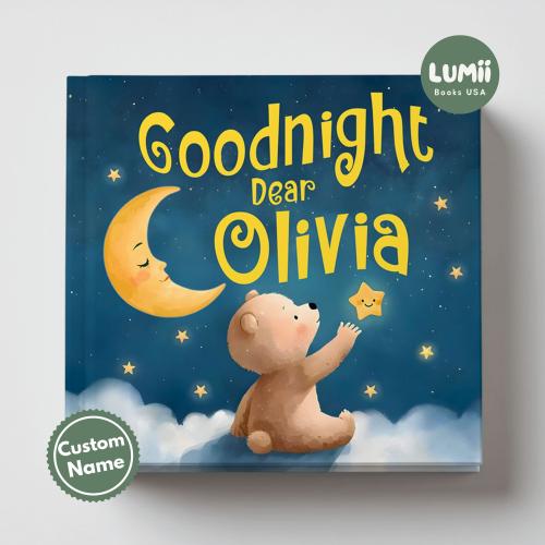 Personalized Bedtime Story Book, Custom Name Keepsake, Gift For Newborns, Gift for Baby, Baby Shower Present