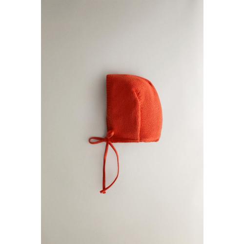 BABY KNIT BONNET - Red | ZARA United States