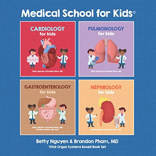 Medical School for Kids: Vital Organ Systems Boxed Book Set (Cardiology, Pulmonology, Gastroenterology, Nephrology)