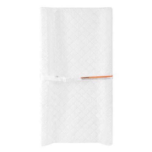 Dream On Me compressed Contour Changing Pad - White: Foam, Solid Pattern, 32 x 16 Inches