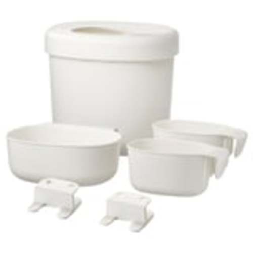 ÖNSKLIG Racks for changing table, set of 4, white - IKEA