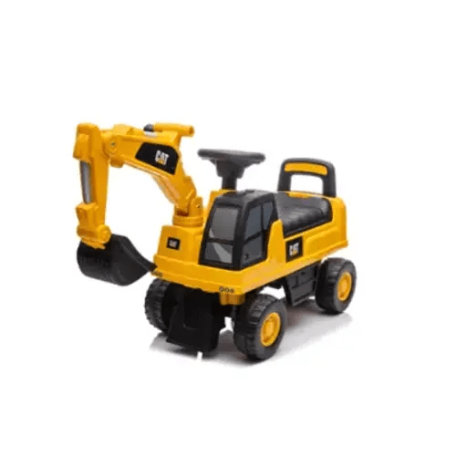 Best Rideon Cars - CAT Excavator Foot to Floor - Yellow