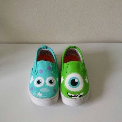 Monsters Inc Mike n Sulley Kids Canvas Shoes- infant toddler 2