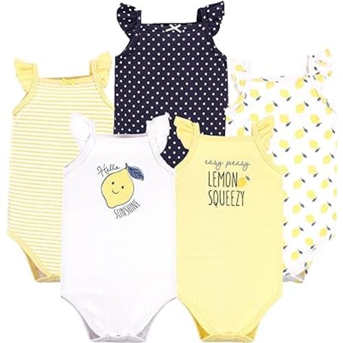Hudson Baby Unisex Baby Cotton Sleeveless Bodysuits