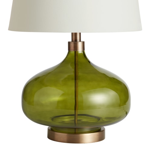 Halsey Glass Teardrop Table Lamp Base - World Market