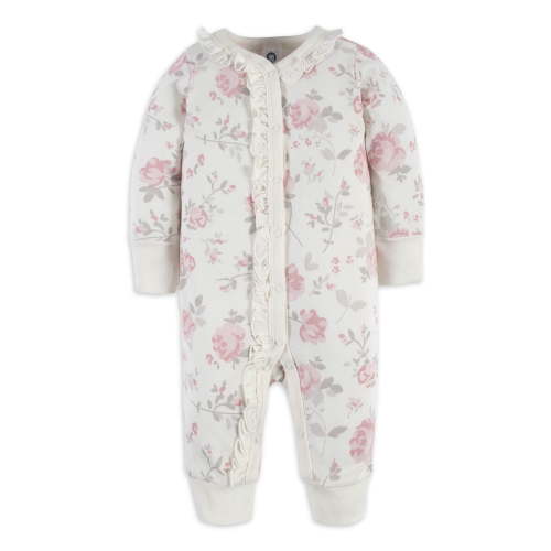 Modern Moments by Gerber Baby Girl Coverall With Mitten Cuffs, Newborn - 0/3 Months