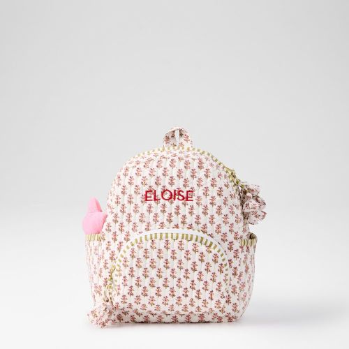 Block Print Quilted Backpack