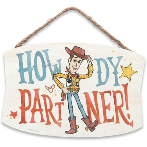 Disney Pixar Toy Story Howdy Partner Hanging Wood Wall Decor