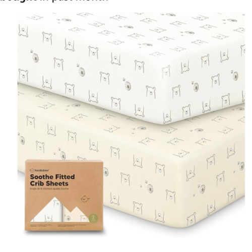KeaBabies 2-Pack Organic Crib Sheets for Boys, Girls - 52x28 Fitted Crib Mattress Sheet Neutral, Breathable Jersey Cotton Cover for Baby Bed, Toddler Mattress, Soft & Cute Prints (Bumble Bear)