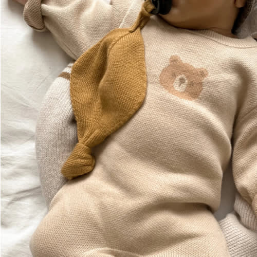 Luna + Luca Bear Jacquard Jumpsuit