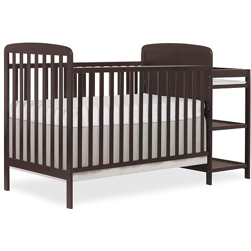 Dream On Me Anna 3-in-1 Convertible Crib and Changer, GREENGUARD Gold