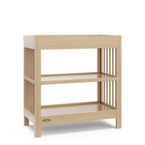 Graco Teddi Changing Table with Water-Resistant Changing Pad Driftwood