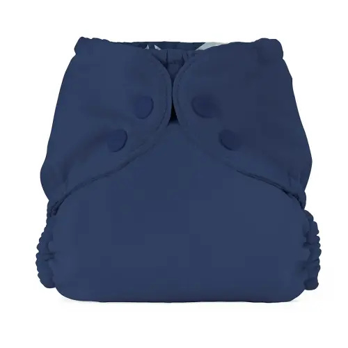 Esembly Cloth Diaper Cover - Reusable Swim Diaper, Waterproof, Breathable - Adjustable Outer Layer Over Absorbent Inner for Blowout Protection - Ink, Size 2 (18-35lbs)