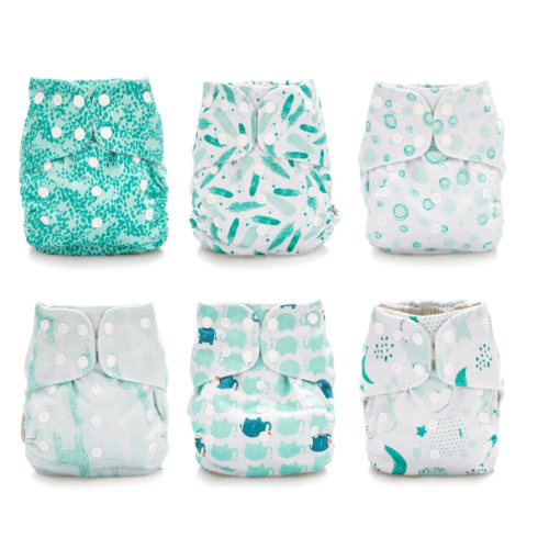 Simple Being Safari Print Unisex Reusable Baby Cloth Diapers