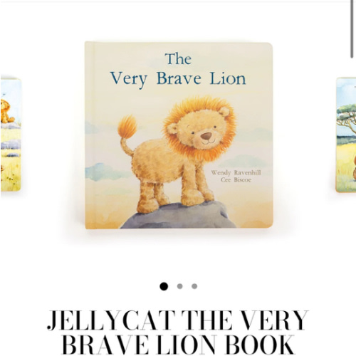 Jellycat The Very Brave Lion Book