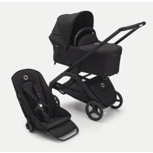 Bugaboo Dragonfly Bassinet Stroller Travel System Bundle in Black