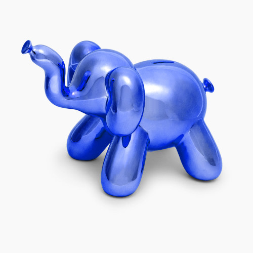 Made by Humans 2 Balloon Money Bank - Blue Elephant