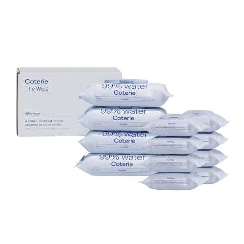 Coterie Baby Wipes for Sensitive Skin, 4 Standard Packs + 8 Travel Packs