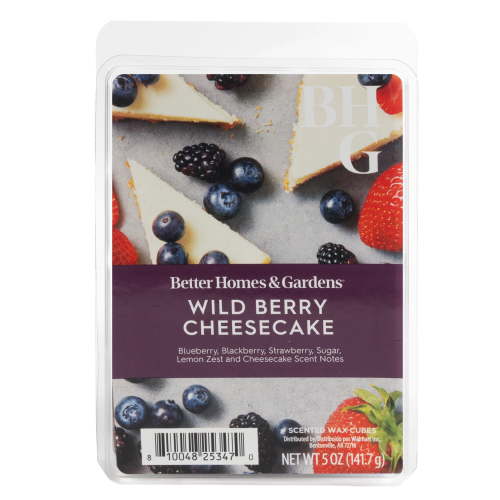 Wild Berry Cheesecake Scented Wax Melts, Better Homes & Gardens, 5 oz (Value Size)