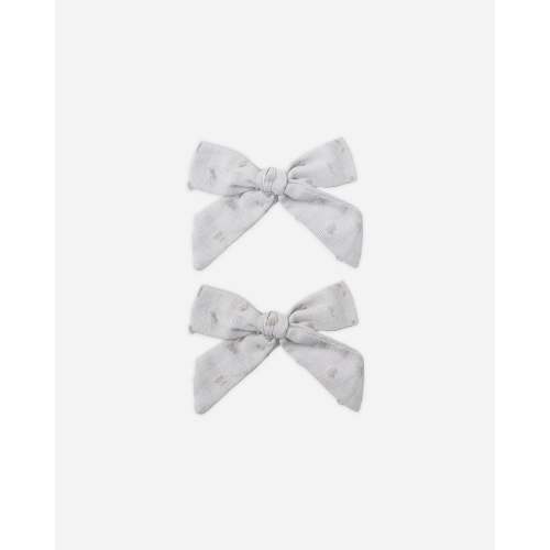 Bows, Set of 2 Dusty Blue