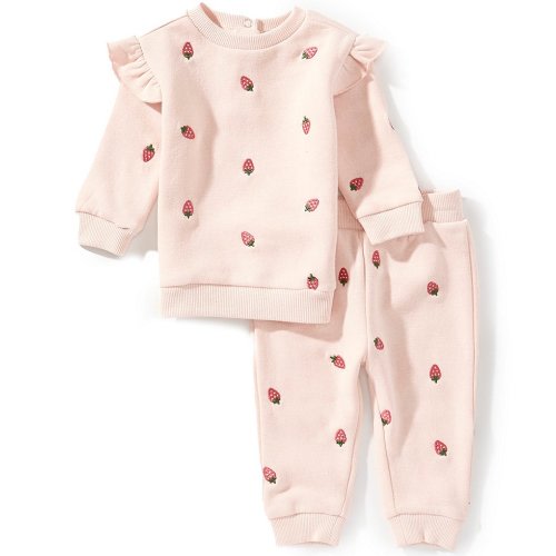 Adventurewear 360 Baby Girls Strawberry Sweat Set